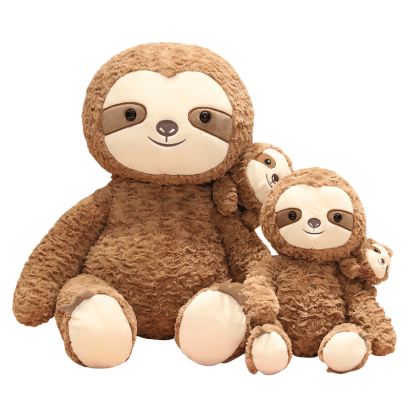 Devache Stuffed Animal Cute Sloth Mom and Baby Sloth