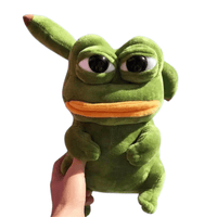 Thumbnail for Devache Plushie Grumpy Frog Cute Plushie Stuffed Animal