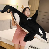 Thumbnail for Devache Stuffed Animal Sapphire The Huge Acrobat Whale Plush Pillow - 30 Inch