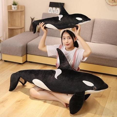 Devache Stuffed Animal Sapphire The Acrobat Whale Plush Pillow