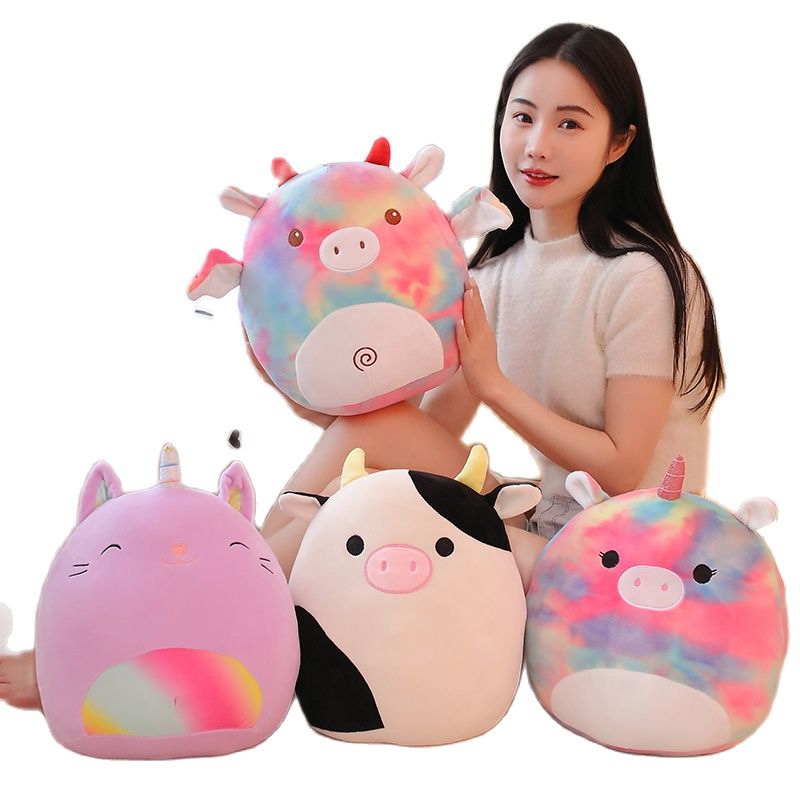 Devache Kawaii Plushie Cute Cow Cat Unicorn Pig Plushie Stuffed Toys