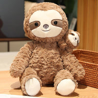 Thumbnail for Devache Stuffed Animal Cute Sloth Mom and Baby Sloth