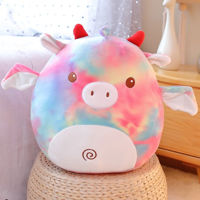 Devache Kawaii Plushie Cute Cow Cat Unicorn Pig Plushie Stuffed Toys