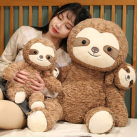Thumbnail for Devache Stuffed Animal Cute Sloth Mom and Baby Sloth