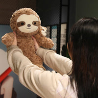 Thumbnail for Devache Stuffed Animal Cute Huge Sloth Mom and Baby Sloth - 30 Inch
