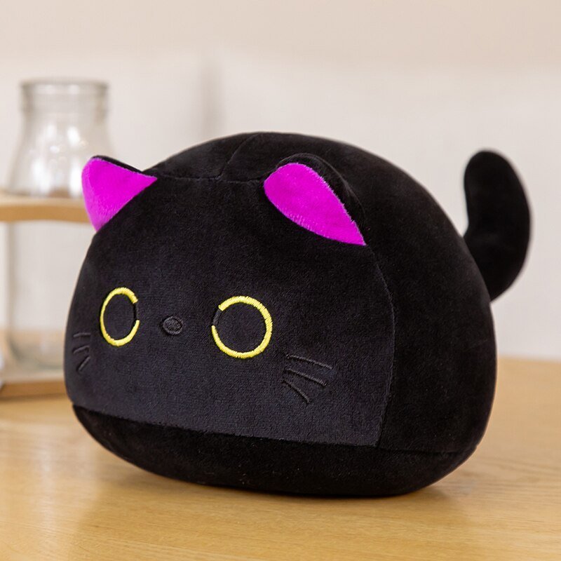 Devache Kawaii Plushie Black Huge Cat Cute Plushie Stuffed Animal